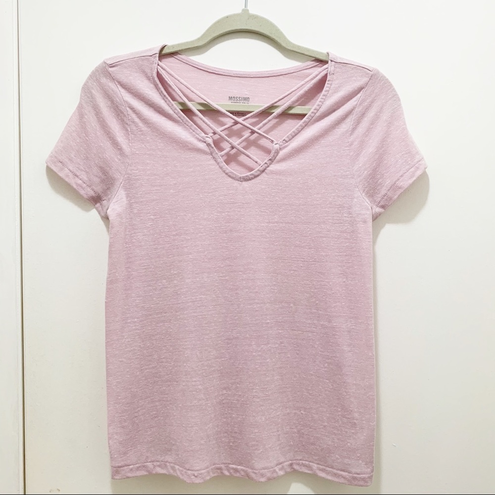 Mossimo Supply Co. Pink Short Sleeve Tee